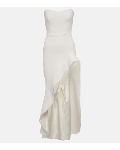 Maticevski Divergence Ruffle-trimmed Gown - White