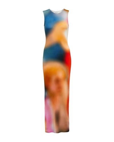Loewe Robe longue imprimée - Multicolore