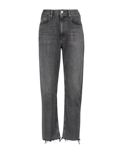 Citizens of Humanity Daphne High-rise Cropped Slim Jeans - Gray