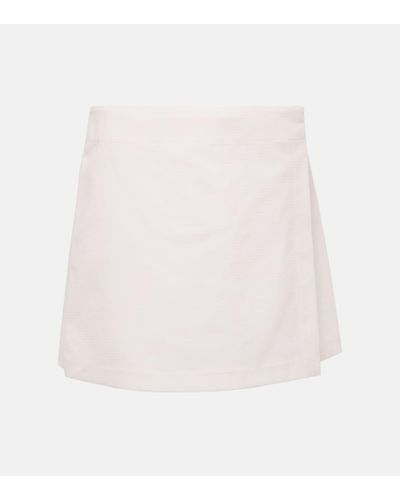 Chloé Falda pantalon de algodon de tiro alto - Blanco