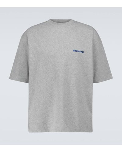 Balenciaga Camiseta BB de algodon - Gris