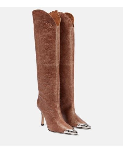 Paris Texas Nadia Leather Knee-high Boots - Brown