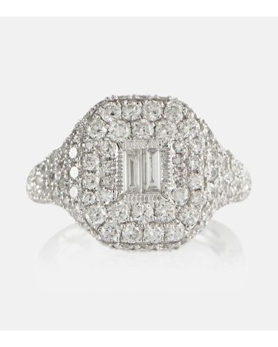 SHAY Ring aus 18kt Weissgold mit Diamanten - Weiß