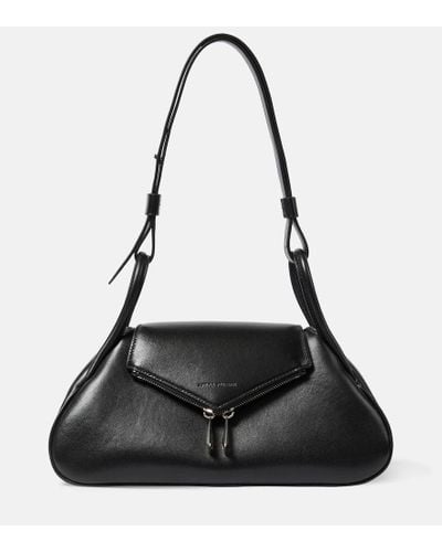 AMINA MUADDI Gemini Leather Shoulder Bag - Black