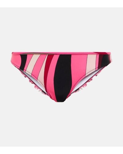 Emilio Pucci Culotte de bikini imprimee - Rose