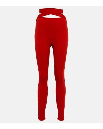 Dolce & Gabbana High-rise leggings - Red