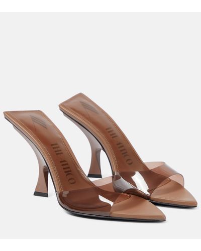 The Attico Mules Ester en PVC - Marron