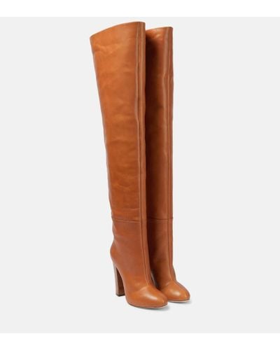 Giambattista Valli Leather Knee-high Boots - Brown