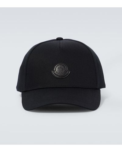 Moncler Cotton Baseball Cap - Black