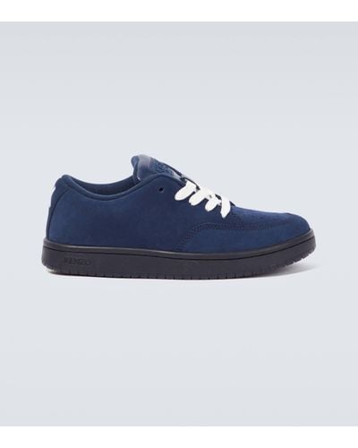 KENZO Dome Suede Trainers - Blue