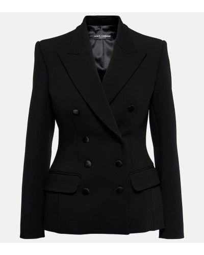 Dolce & Gabbana Jacke aus einem Wollgemisch - Schwarz