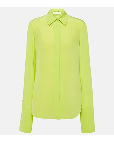 Sportmax Chemise Algebra en soie - Vert