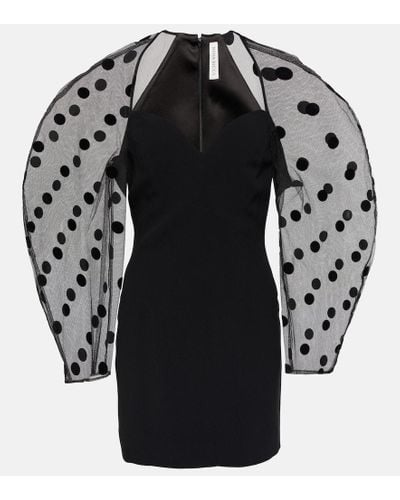 Nina Ricci Vestido corto de tul - Negro
