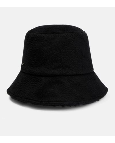Max Mara Fiducia Logo Bucket Hat - Black