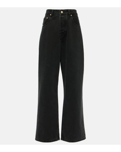 Jacquemus Le De-nimes Large Wide-leg Jeans - Black