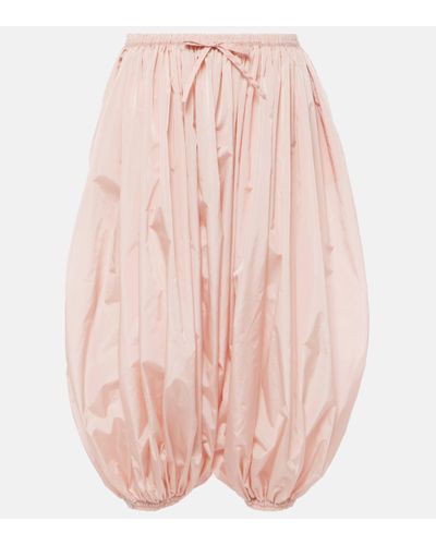 Alaïa Low-rise Wide-leg Trousers - Pink