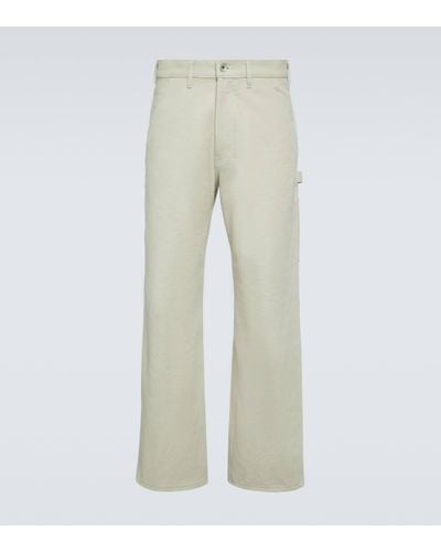 AURALEE Pantalon droit en coton - Neutre