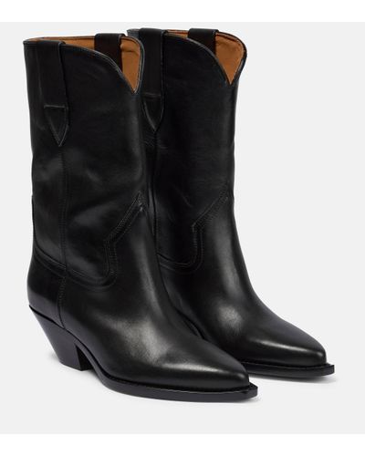 Isabel Marant Dahope Leather Boots - Black