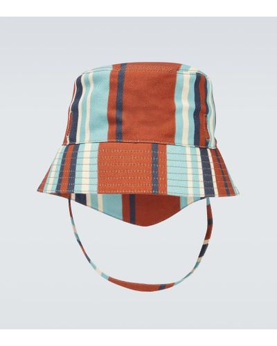 Prada Sombrero de pescador de algodon - Blanco