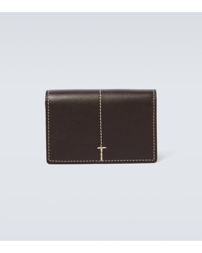 Tod's Leather Card Holder - Brown