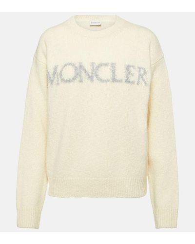 Moncler Jersey de lana con logo - Neutro