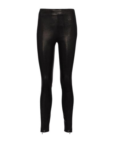 J Brand Octavia High-rise Leather leggings - Black