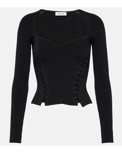 Jonathan Simkhai Pullover Daphane in maglia - Nero