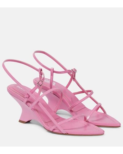 Gia Borghini Gia 26 Leather Sandals - Pink