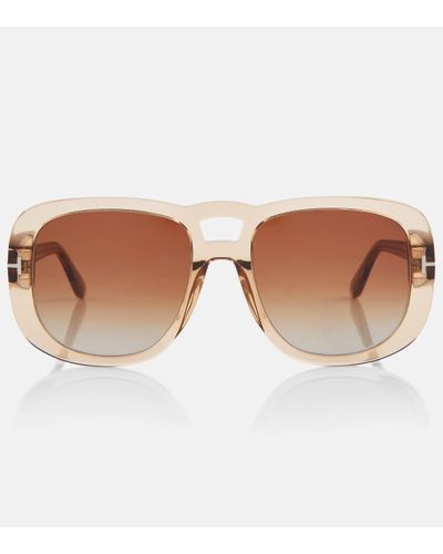 Tom Ford Billie Round Sunglasses - Brown