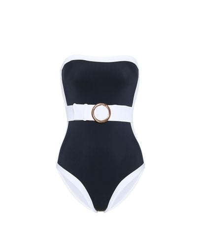 Alexandra Miro Whitney Swimsuit Navy/white - Blue