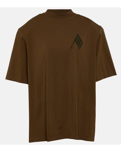 The Attico T-shirt en coton - Marron