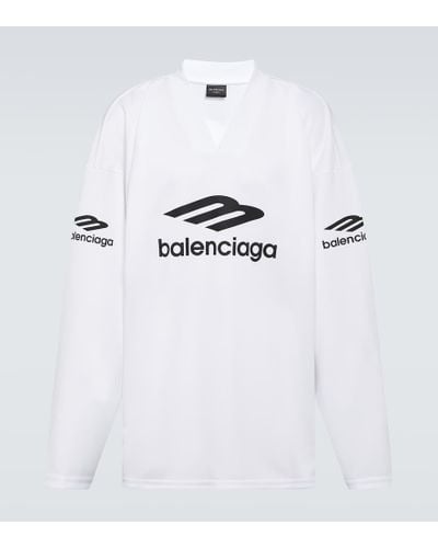 Balenciaga Top oversize 3B Sports - Bianco