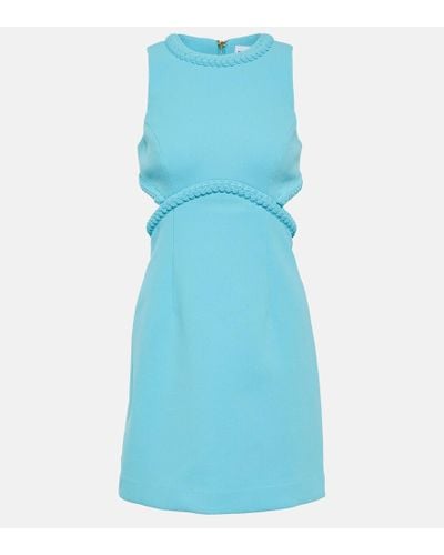 Rebecca Vallance Vestido corto Michelle de crepe - Azul