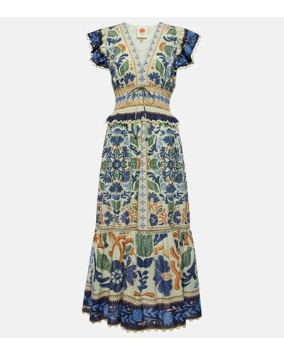 FARM Rio Ocean Tapestry Maxi Dress - Multicolour