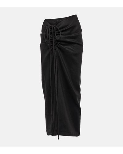 Sir. The Label Josefina Linen Maxi Skirt - Black