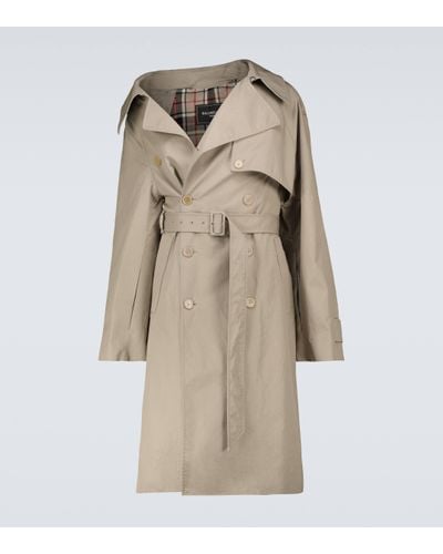 Balenciaga Trench-coat asymetrique - Neutre