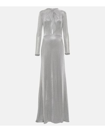 Costarellos Cutout Gown - Grey