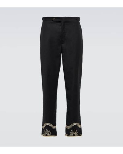 Bode Pantalones de lana - Negro