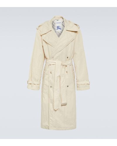 Burberry Double-breasted Trench Coat - Natural