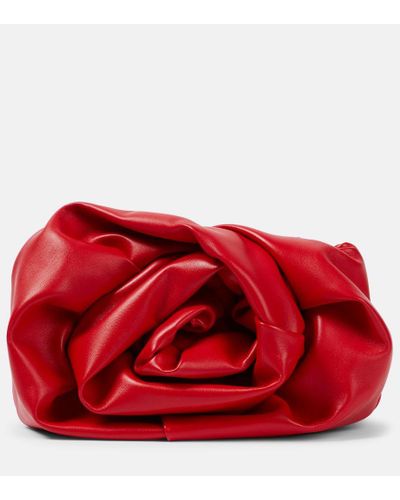 Burberry Clutch Rose in pelle - Rosso