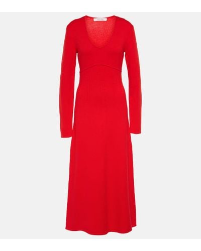 Dorothee Schumacher Modern Statements Knitted Midi Dress - Red