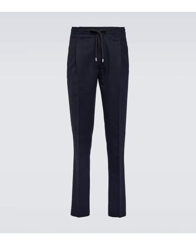 Lardini Wool-blend Pants - Blue