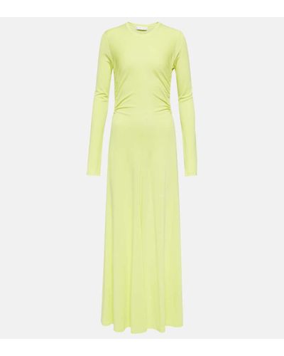 Proenza Schouler White Label Cutout Jersey Maxi Dress - Yellow