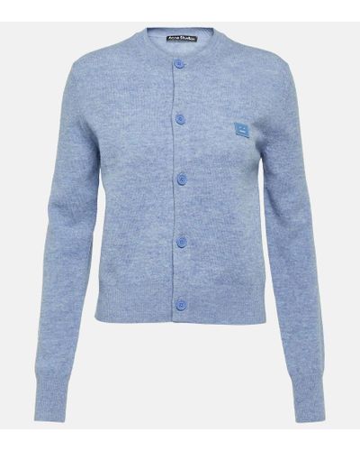 Acne Studios Cardigan de lana - Azul