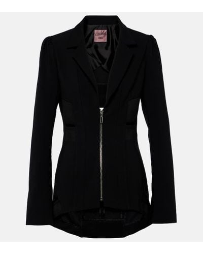 Jean Paul Gaultier Blazer con zip - Nero