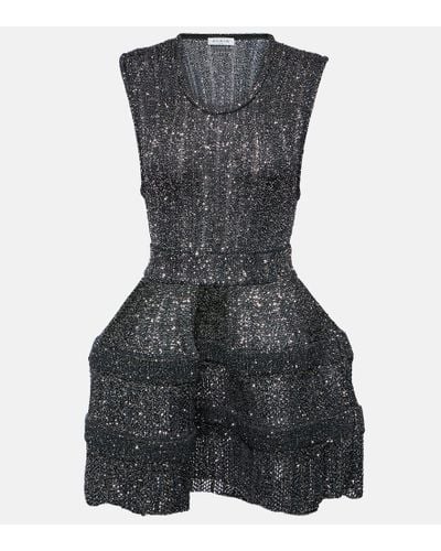Alaïa Sequined Minidress - Black