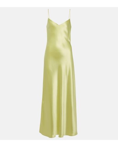 Galvan London Cropped Slip Dress - Green