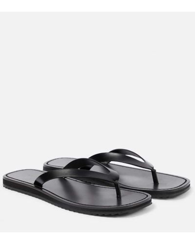The Row 'city' Thong Sandals - Black