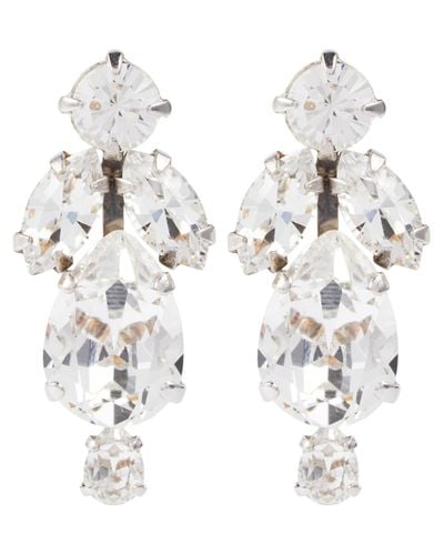 Simone Rocha Crystal-embellished Drop Earrings - White