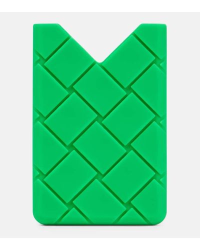 Bottega Veneta Intreccio-pattern Card Case - Green
